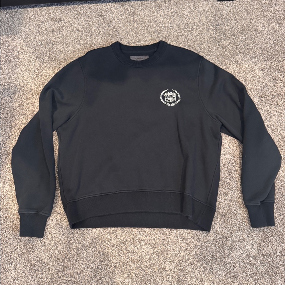 Abercrombie & Fitch Black Cadillac Crewneck Sweater